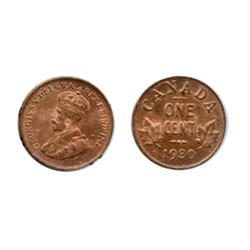 1930.  ICCS Mint State-64. Lustrous 80% red.