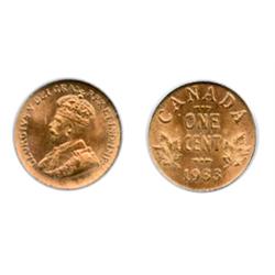 1933.  PCGS graded Mint State-64. Red.  Full red luster.