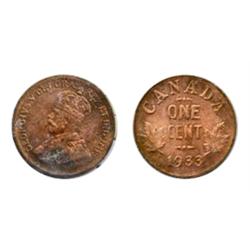 1933.  ICCS Mint State-64. Red.  50% red luster.