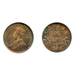 1936.  NGC graded Mint State-65. Red-Brown.  30%  remaining red luster.