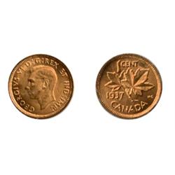 1937.  ICCS Mint State-65. Red.  Full red.