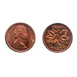 1968,  1970.  Both ICCS MS-66.  Lot of two (2) full red cents.