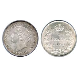 1883-H.  PCGS graded Mint State-65.  Brilliant, with highly lustrous silver surfaces and a hint of g