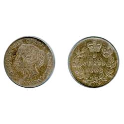 1885. Small 5.  PCGS graded AU-53.  Medium heavy toning.