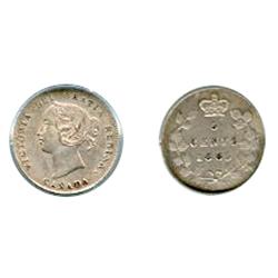 1885. 5/5 variety.  CCCS graded Extra Fine-45.  Brilliant, with a touch of golden toning.