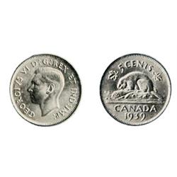 1939.  ICCS Mint State-64. A strongly struck ‘P.Q.’ example.