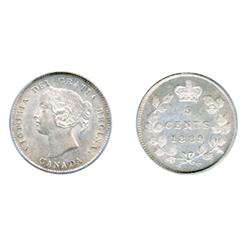 1889.  PCGS graded Mint State-63.  Brilliant and lustrous, with a faint hint of toning at the edges.