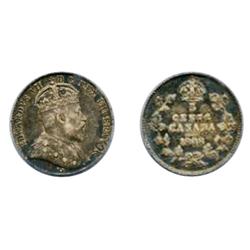 1908. Large 8 variety.  PCGS graded Extra Fine-40.  Richly toned.