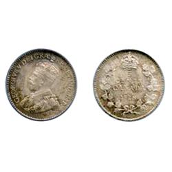 1918.  PCGS graded Mint State-64.  Medium heavy multi-hued toning.