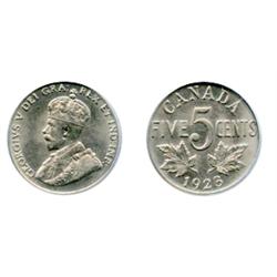 1923.  PCGS graded Mint State-62.  Better than typical strike.  Brilliant.