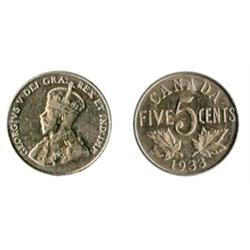 1933.  ICCS AU-50. Typical strike;  1933.  ICCS AU-55. Full strike.  Lot of two (2) coins.