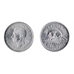 1941.  ICCS Mint State-63;  1956.  ICCS Mint State-65.  Lot of two (2) coins.