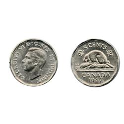 1947. Maple Leaf.  ICCS Mint State-65.  A nice gem.