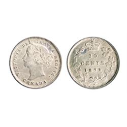 1872-H.  ICCS Mint State-63.  A brilliant and lustrous example.  A very attractive example of a ‘key