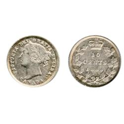 1884.  ICCS Very Fine-30.  A white and frosty example of one of the ‘key’ dates of the Victorian ser