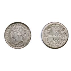 1886. Small, re-punched 6.  Obverse port. #5.  ICCS extra Fine-40. (also, flip from PCGS, EF-45).  L