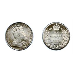 1907.  PCGS graded Mint State-64.  Light ‘P.Q.’ rainbow toning.  An  attractive example.