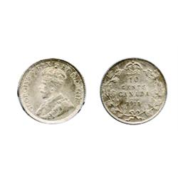 1911.  ICCS Mint State-64.  Lustrous, with just a hint of golden and green toning.