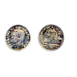 1951.  PCGS graded SPECIMEN-64.  Light blue and violet toning over deep mirror fields.