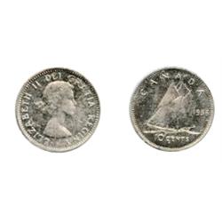1956.  ICCS PL-66;  1965.  ICCS PL-65. Ultra Heavy Cameo.  Lot of two (2) coins.