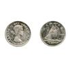 Image 1 : 1956.  ICCS PL-66;  1965.  ICCS PL-65. Ultra Heavy Cameo.  Lot of two (2) coins.