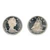 Image 2 : 1956.  ICCS PL-66;  1965.  ICCS PL-65. Ultra Heavy Cameo.  Lot of two (2) coins.