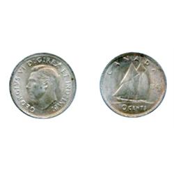 1943.  ICCS Mint State-65.  Another lustrous gem.  Brilliant, with a faint touch of golden toning.