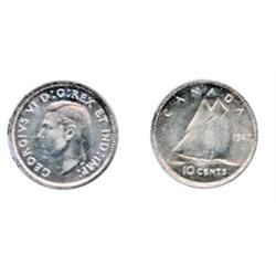 1947, Maple Leaf.  ICCS Mint State-65.  A lustrous, brilliant white Gem.