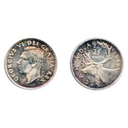 1949.  ICCS Mint State-64.  Light rainbow toning.  Very good ‘eye appeal’.