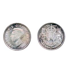 1939.  ICCS Mint State-64.  A strongly struck example, with excellent luster.  Very light blue-purpl