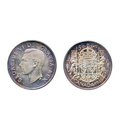 1948.  ICCS Mint State-64.  A superbly struck example of the ‘key’ date.  Light to medium multi-hued