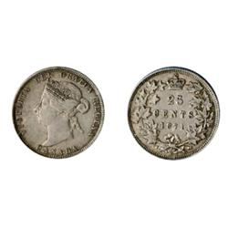 1871-H.  Obverse port. #2.  ICCS Very Fine-30.  Strong strike.  Lightly toned.