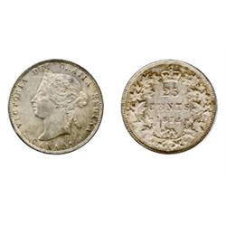 1872-H.  Obverse port. #2.  ICCS Extra Fine-45.  A lightly toned piece.