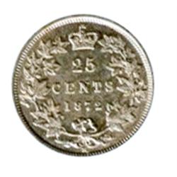1872-H.  Obverse port. #2.  ICCS Extra Fine-45.  A brilliant and lustrous example.