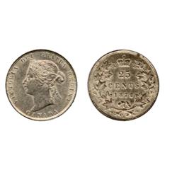 1872-H.  Obverse port. #2.  ICCS Extra Fine-45.  Brilliant, with traces of light toning.