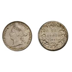 1883-H.  ICCS AU-55.  Good strike.  Medium to heavy toning.  Very clean fields.