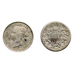 1886. Obverse port. #2. Short Bough Ends.  Light corrosion.  Lightly toned.