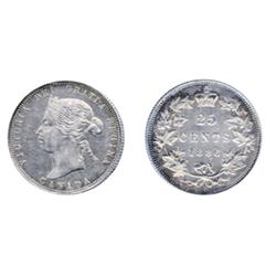 1886. Obverse port. #4.  Re-punched ‘6’.  Short Bough Ends.  Strong strike.  Medium to heavy toning.