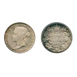 1886. Obverse port. #5.  Normal ‘6’.  Short Bough Ends.  ICCS Very Fine-30.  Lightly toned.