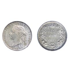 1886. Obverse port. #5.  Long Bough Ends.  Designated a 6/3 variety, (should be a 6/7).  Strong stri