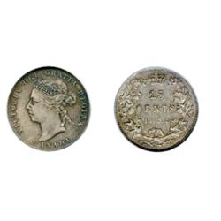 1892.  PCGS graded Extra Fine-45.  Medium to heavy toning.  Strong strike and near full detail in th