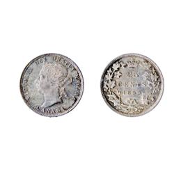 1899.  ICCS Mint State-64.  ‘P.Q.’ golden and pink toning.