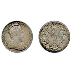 1902-H.  PCGS graded Mint State-66.  Splendid violet, sky-blue, reddish-gold and pearl gray toning o