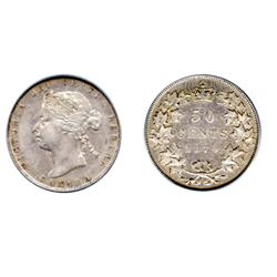 1870, L.C.W.  PCGS graded Extra Fine-45.  A brilliant example.