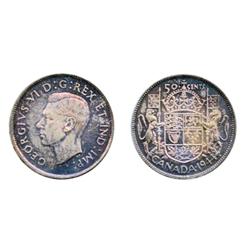 1940.  ICCS Mint State-63.  Lustrous, light multihued toning; 1944. Near ‘4’.  ICCS Mint State-64.  