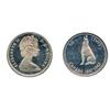 Image 1 : 1965.  ICCS Mint State-65.  Lightly toned;  1967.  ICCS SPEC-66.  Heavy Cameo.  Lot of two (2) coins