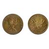 Image 1 : ONE CENT.  1969. A double-struck Flip strike. Clear dates on both obv. & rev.  Mint State.