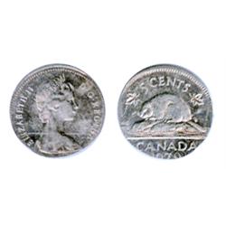 FIVE CENTS.  1979. Struck on an Aluminum foreign planchet, most likely an Israel Five Agorat. (Canad