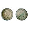 Image 1 : TEN CENTS.  1943. A ‘Clamshell’ split planchet, with an overall 50% split. VF. A rare George V major
