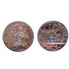 Image 1 : Breton-515. Jeton. 1755. Argonaught’s Vessel.  ICCS Very Fine-30.  An original copper token.